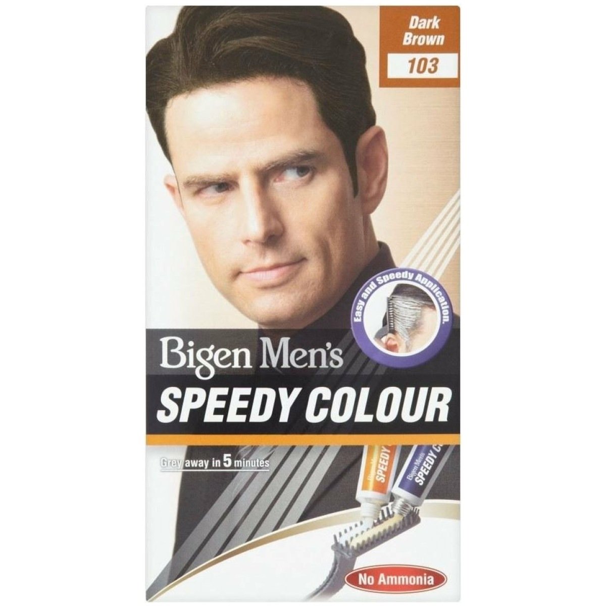 Bigen Mens Permanent Hair Colour Dark Brown 103 4337