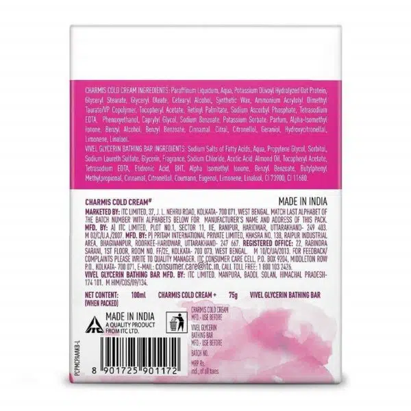 Charmis Deep Nourishing Cold Cream 100 ml with Charmis Vitamin C Facewash 50 ml Free (Combo Pack) - Image 2