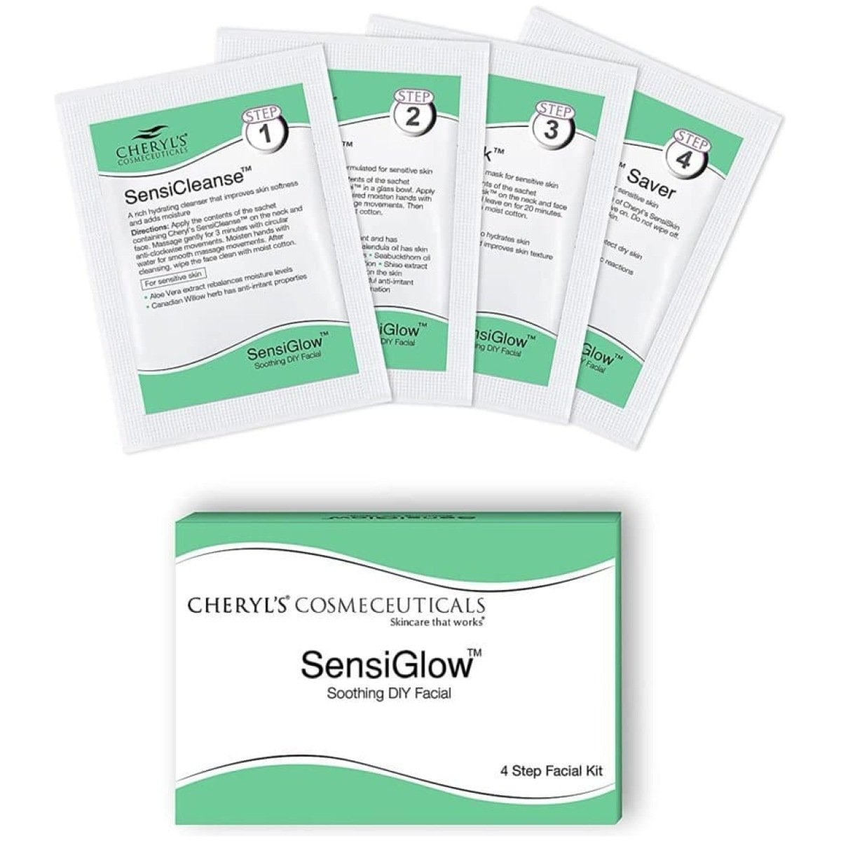 Cheryl's SensiGlow Harmonizing Facial Kit For Sensitive Skin