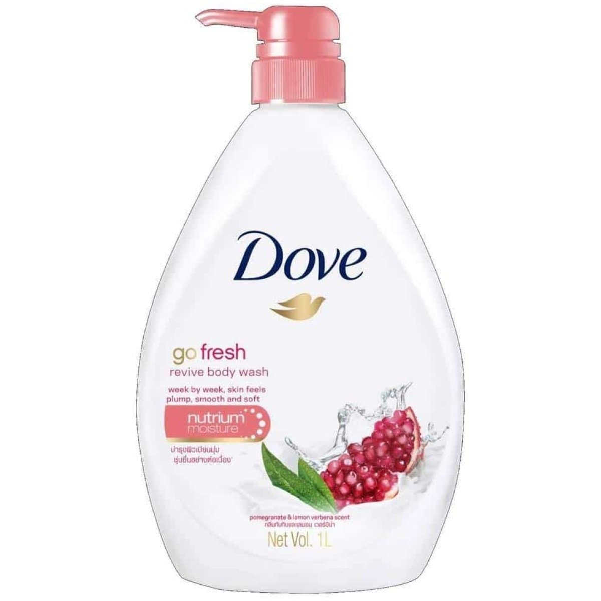 Dove Go Fresh Rose Soothing Rose & Aloe Vera Body Wash 1000ml