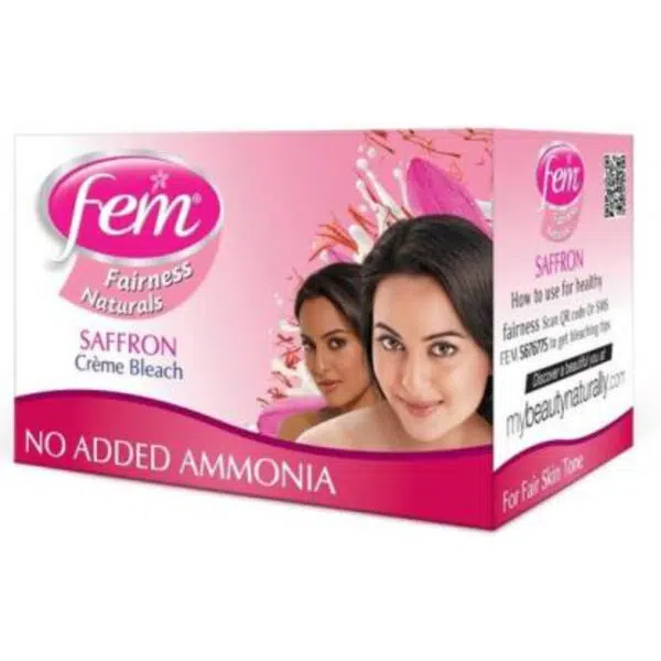 Fem Professional Saffron Cream Creme Bleach 314gm