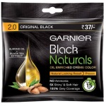 Garnier Black Naturals Oil-Enriched Cream Hair Color Original Black 8 X ( 20 ml + 20 g ) Packs 2.0