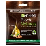 Garnier Black Naturals Oil-Enriched Cream Hair Color Natural Brown 8 X ( 20 ml + 20 g ) Packs 4.0