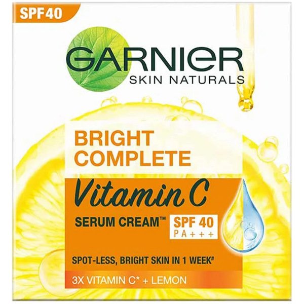 Garnier Bright Complete Vitamin C Serum Cream UV 45g
