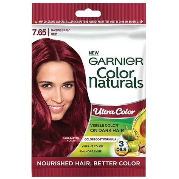 Garnier Color Natural Creme Riche Sachet Raspberry Red 7.65 (Pack Of 8)