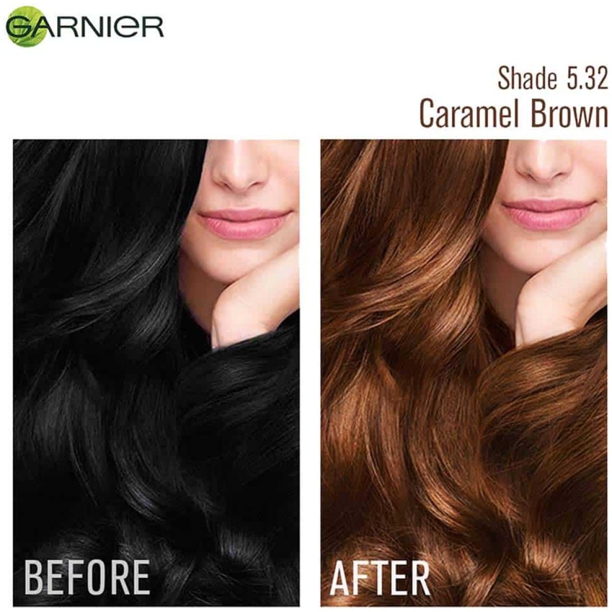 Garnier Color Natural Creme Riche Sachet Taapsee's Caramel Brown 5.32 (Pack Of 8)