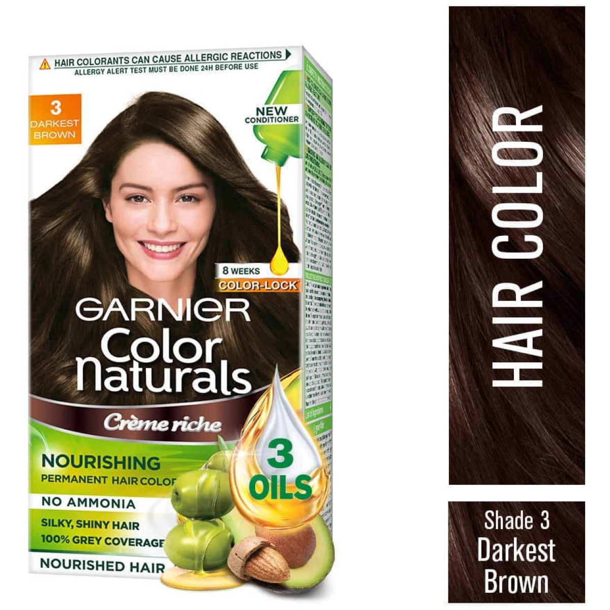 Garnier Color Naturals Unidose Mini Shade 3 Darkest Brown