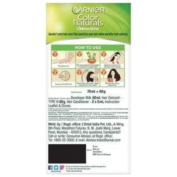 Garnier Color Naturals Creme Hair Color Big Pack 4.20 Wine Burgundy - Image 2