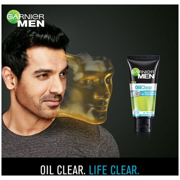 Garnier Men Oil Clear Clay D-Tox Deep Cleansing Icy Face Wash 50 g