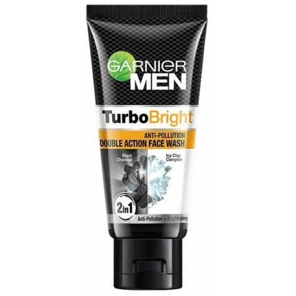 Garnier Men Turbo Bright Anti-Pollution Double Action Face Wash 50 g