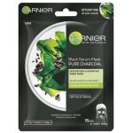Garnier Pure Charcoal Black Serum Face Sheet Mask - Tightens Pores 28 g
