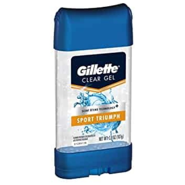 Gillette Sport Triumph Men'S Ant-Perspirant Deodorant Clear Gel 3.8 Ounces 107G