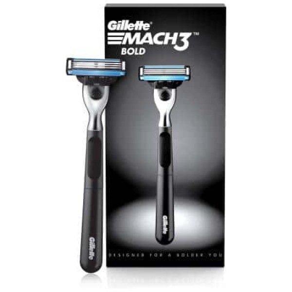 Gillette Mach3 Bold 1 Razor + 1 Cartridge (Mach3s Most Stylish Shaver For Men) - Image 5