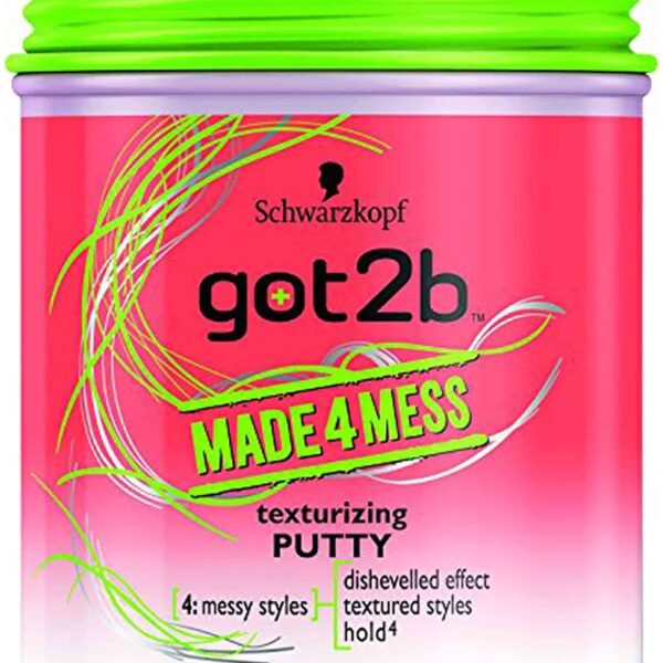 Schwarzkopf Got 2be Made 4 Mess Texturizing Putty Hair Wax  (100 ml)