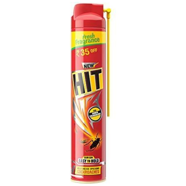Hit Spray Crawling Insect Killer Instant Kill Deep-Reach Nozzle Fresh Fragrance 400 ml