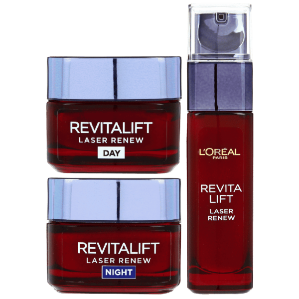 Loreal Paris Revitalift Laser Renew Day Cream 50ml Night Cream 50ml Serum 30ml (Combo Pack)