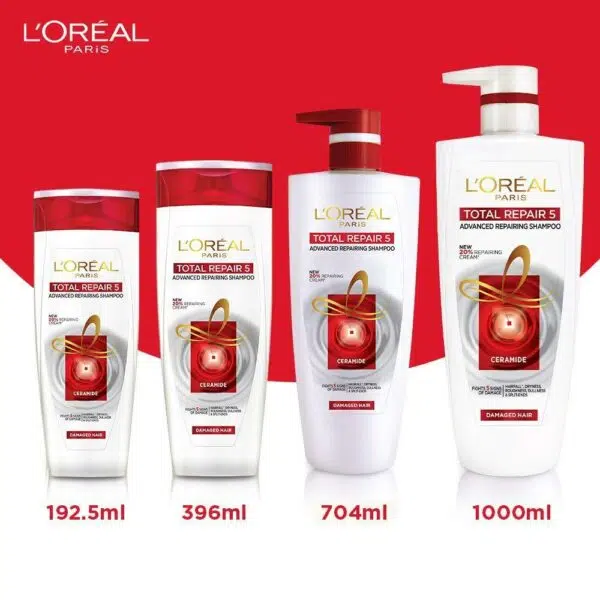 Loreal Paris Total Repair 5 Shampoo For Damaged Hair 82.5Ml - Image 2