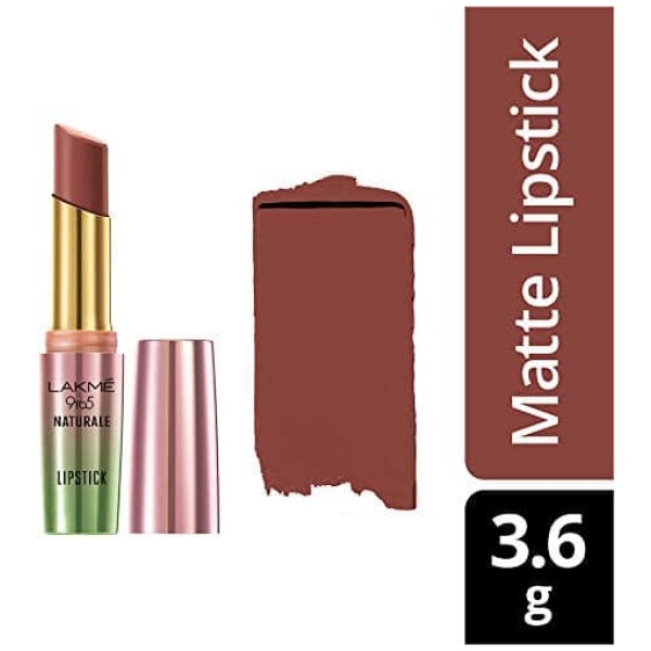 Lakmé 9to5 Naturale Matte Lipstick, Honey Love, 3.6 g - Image 2