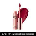 Lakme 9 to 5 Weightless Lip & Cheek Color, Rosy Plum, 9 g