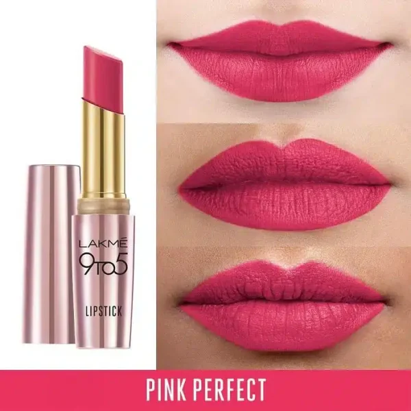 Lakme 9 To 5 Primer + Matte Lipstick - MP1 Pink Perfect - Image 2