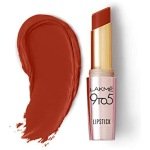 Lakme 9 To 5 Primer + Matte Lipstick - MR3 Red Rust