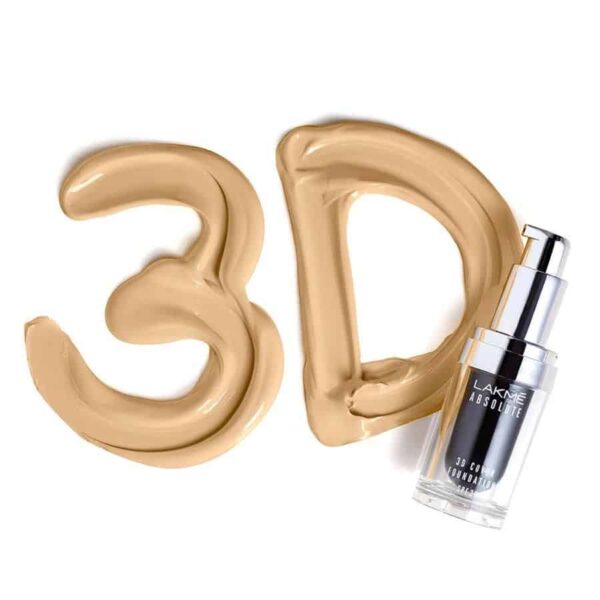 Lakme Absolute 3D Cover Foundation - Neutral Honey - Image 3
