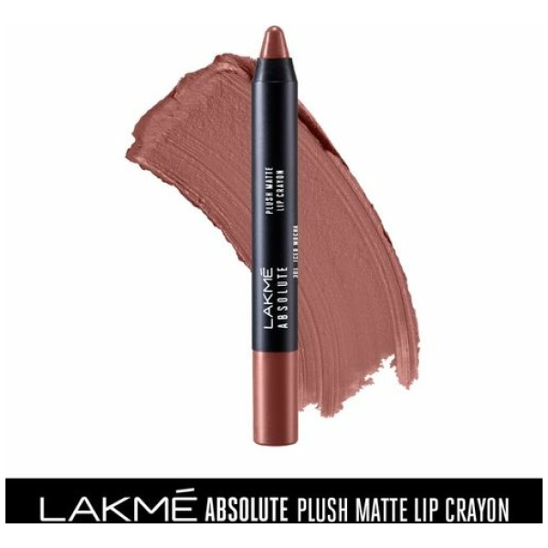 Lakme Absolute Plush Matte Lip Crayon - 301 Iced Mocha