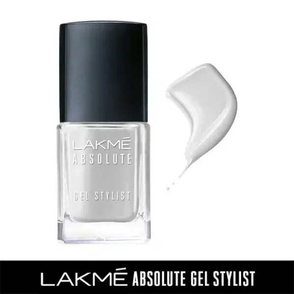 Lakme Absolute Gel Stylist Nail Color - Snowball