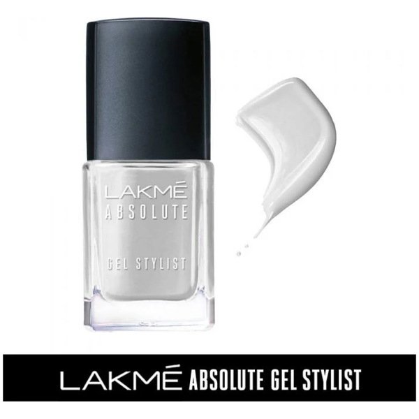 Lakme Absolute Gel Stylist Nail Color - Snowball