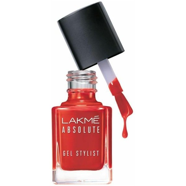 Lakme Absolute Gel Stylist Nail Color - Tomato Tango