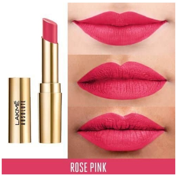 Lakme Absolute Matte Ultimate Lip Color With Argan Oil - Rose Pink - Image 2