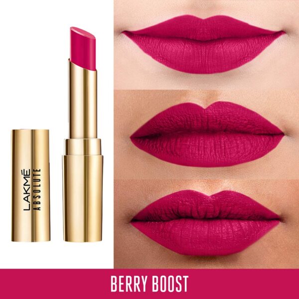 Lakme Absolute Matte Ultimate Lip Color with Argan Oil - Berry Boost - Image 2
