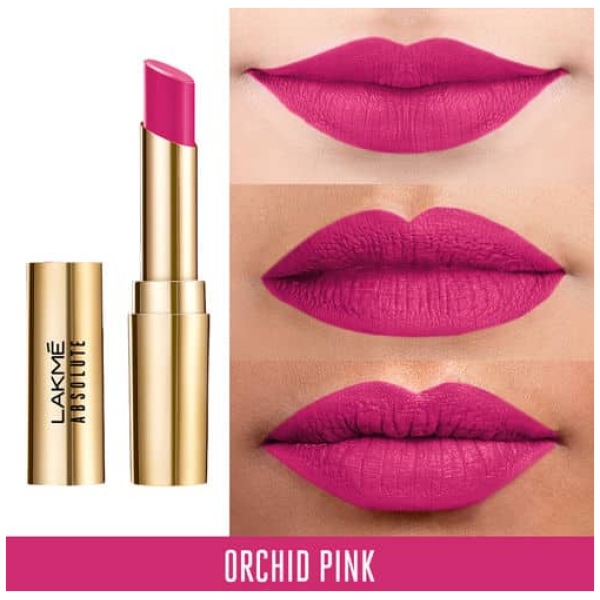 Lakme Absolute Matte Ultimate Lip Color with Argan Oil - 205 Orchid Pink - Image 2