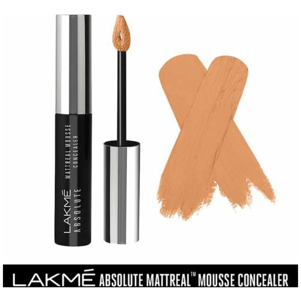 Lakme Absolute Mattreal Mousse Concealer - 03 Honey - Image 1