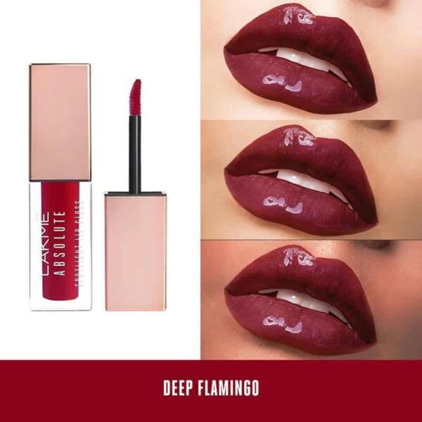 Lakme Absolute Spotlight Lip Gloss - Deep Flamingo - Image 2