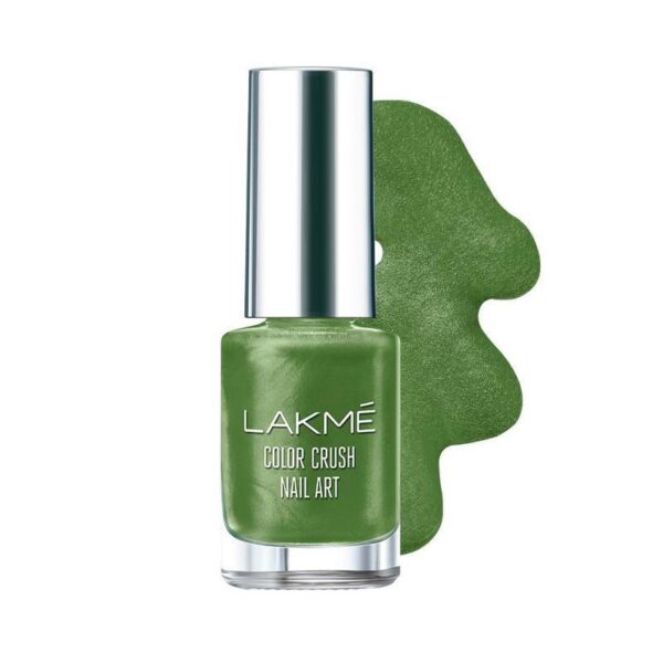 Lakme Color Crush Nail Art - M18 Deep Olive - Image 2