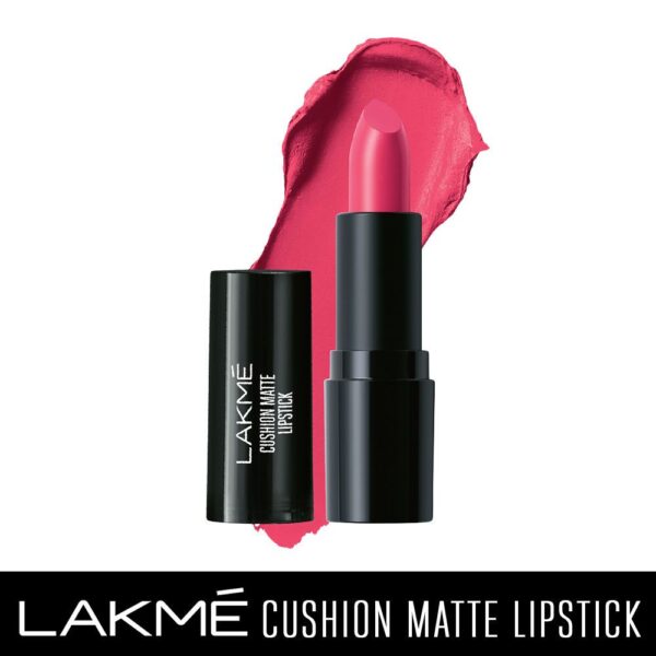 Lakme Cushion Matte Lipstick - Pink Prom - Image 3