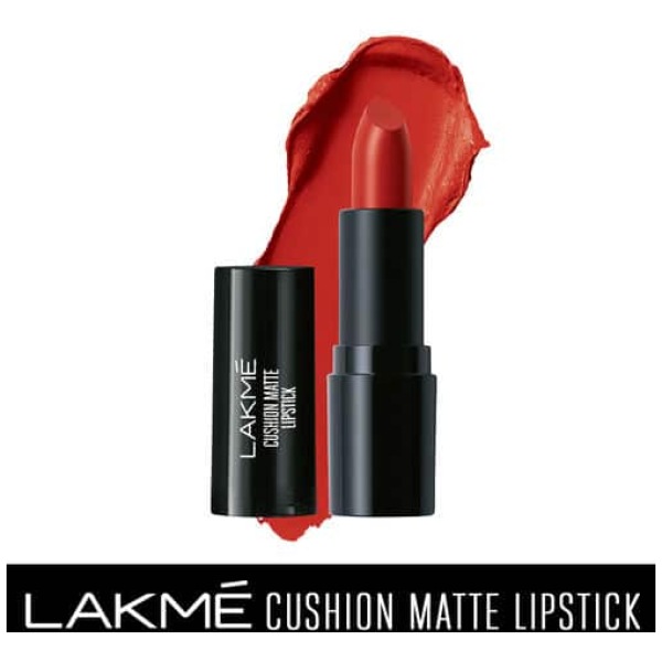 Lakme Cushion Matte Lipstick - CR2 Red Rose - Image 2
