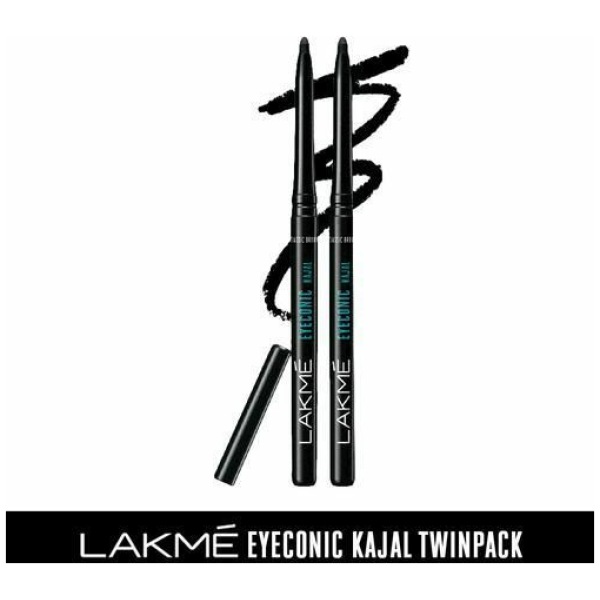 Lakme Eyeconic Kajal Twin Pack - Deep Black - Image 3
