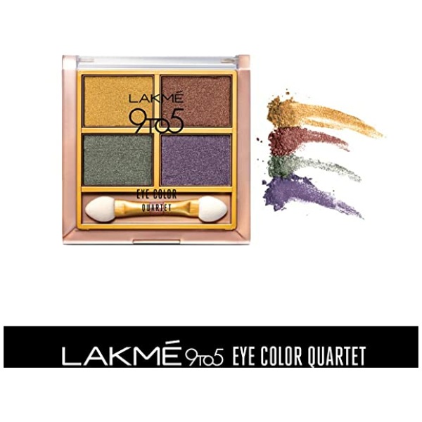 Lakme 9 to 5 Eye Color Quartet Eye Shadow - Tanjore Rush - Image 2
