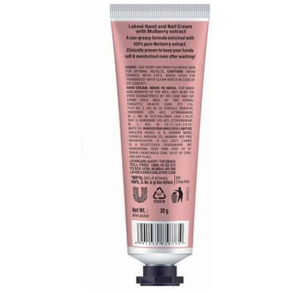Lakme Hand & Nail Cream With Mulberry - Image 2