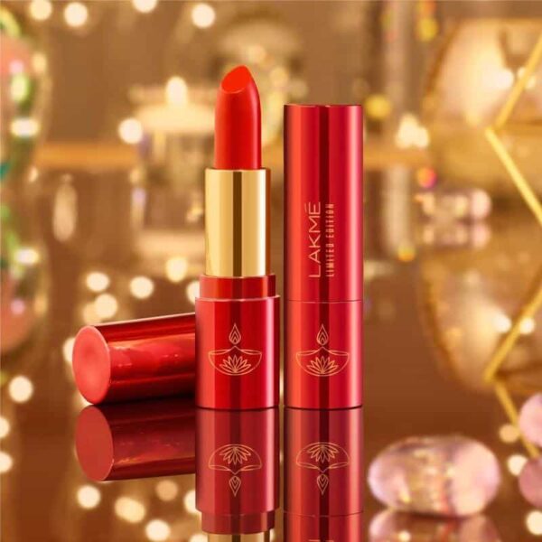 Lakme Limited Edition Lip Color - Firestarter Red - Image 2