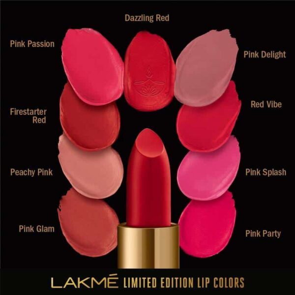 Lakme Limited Edition Lip Color - Firestarter Red - Image 3