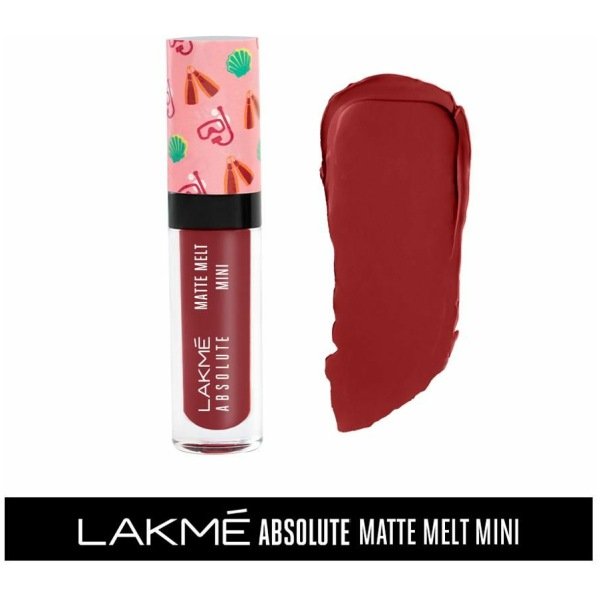 Lakme Absolute Matte Melt Mini Liquid Lip Color - Indie Maroon