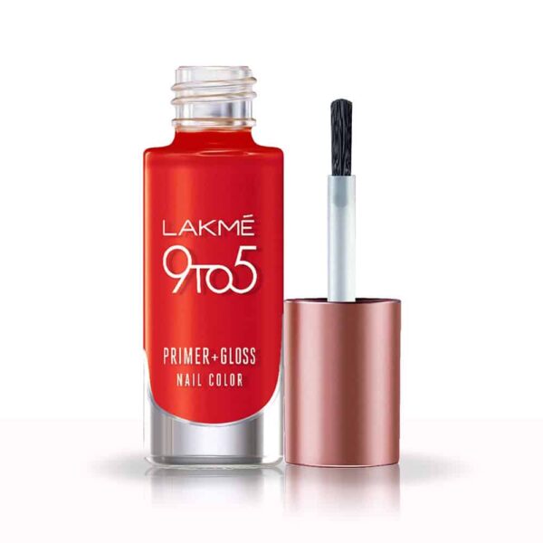 Lakme Primer+Gloss Nail Red Splash