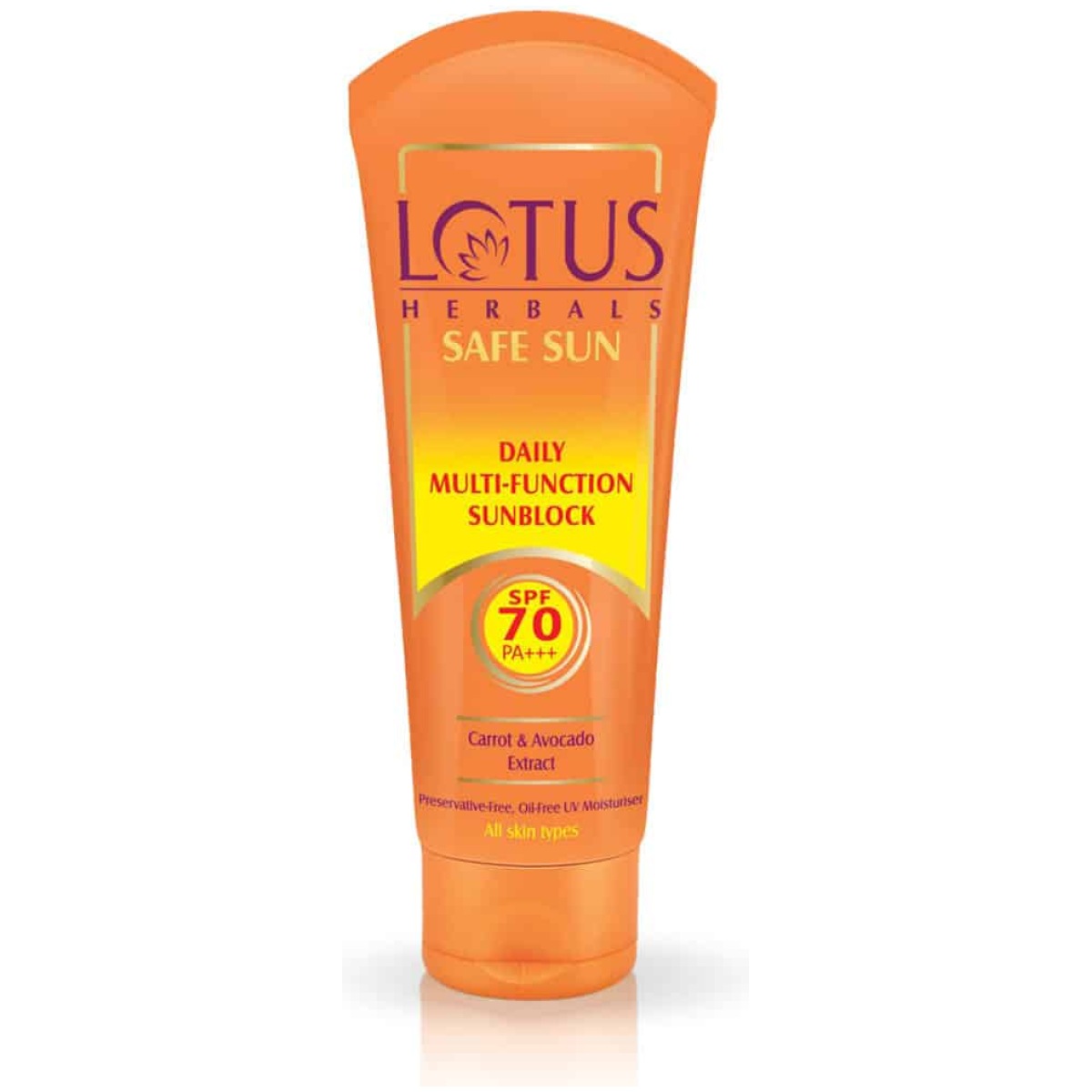 Lotus Herbals Safe Sun Daily Multi-Function Sunscreen SPF 70 PA+++ (60g)