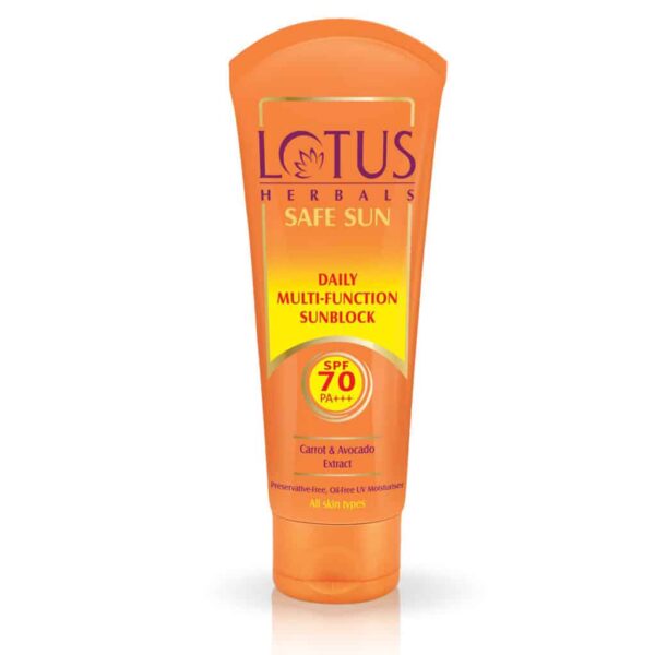Lotus Herbals Safe Sun Daily Multi-Function Sunscreen SPF 70 PA+++ (60g)