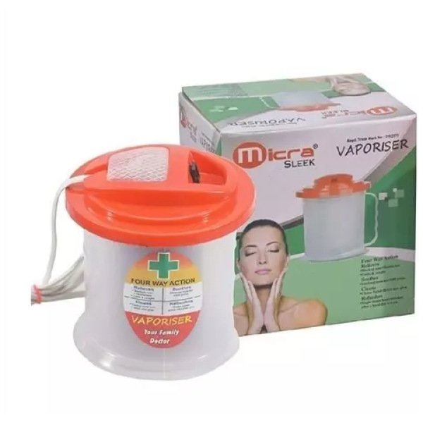 Micra Sleek Vaporizer Inhaler and Nose Steamer for Facial Sauna and SPA, BEST Vaporizer (Multicolor)