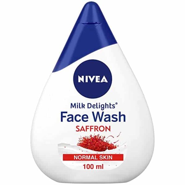 Nivea Face Wash for Normal Skin Milk Delights Saffron 100 ml