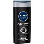 Nivea Men Body Wash Active Clean with Active Charcoal Shower Gel for Body Face & Hair 250 ml